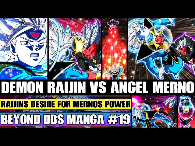 Beyond Dragon Ball Super Demon Raijin Vs Angel Merno! Raijins Desire For Mernos Power Revealed