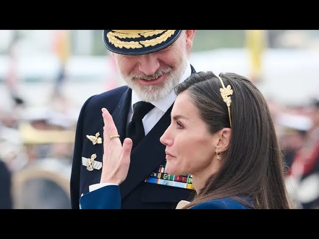 The Spanish king & queen paid an emotional goodbye to their eldest daughter 👑💗#leonordeborbon