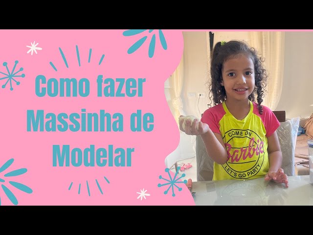 Como fazer massinha de modelar fácil- vídeo para crianças