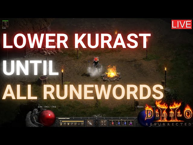 D2R - Lower kurast until all runewords