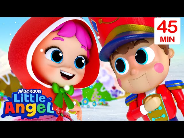 Jill's Snowy Dance with the Nutcracker | Little Angel | Songs and Cartoons | Best Videos for Babies