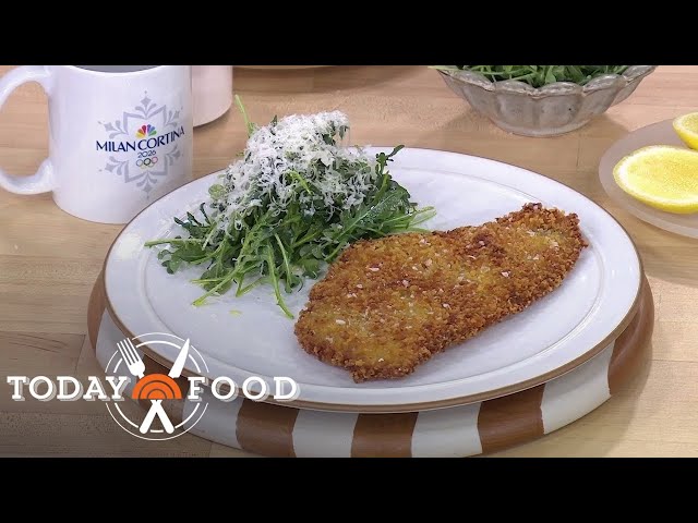 Chicken Milanese with arugula salad: Get the recipe!