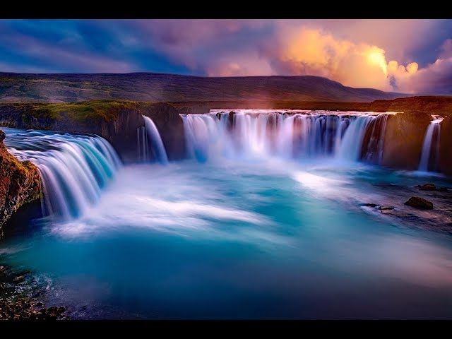 Relaxing Waterfall + Calming Music (Good for everyone including teachers)