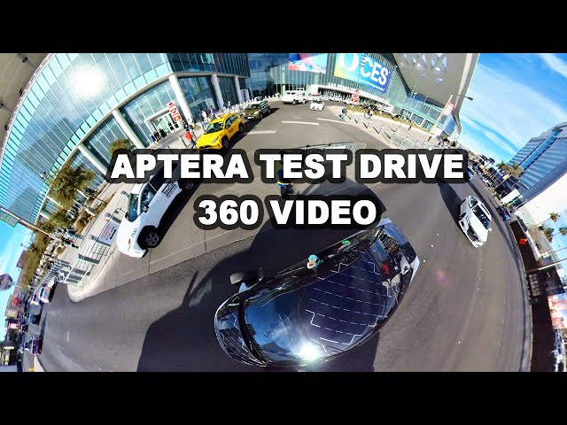 CES 2025 Aptera Track Vehicle Test Drive - 360 Video #ces2025 #360video