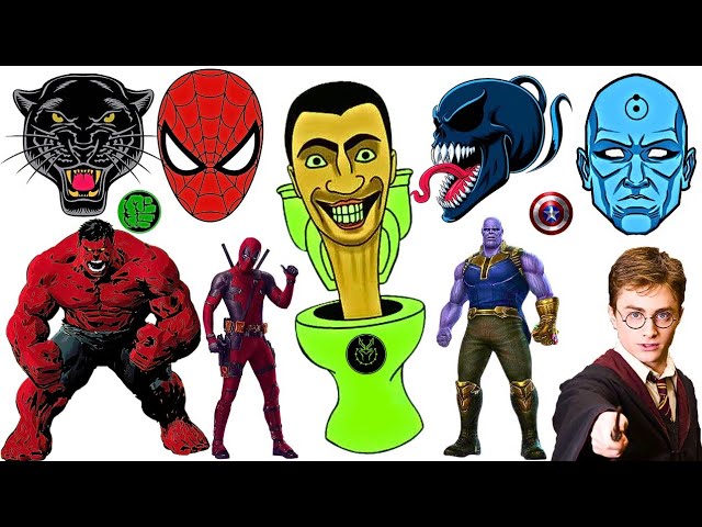 TEBAK GAMBAR SUPERHERO TERBAIK | PART 10 | AVENGERS, HARRY POTTER, SPIDER-MAN, SUPER MAN, THOR MAN