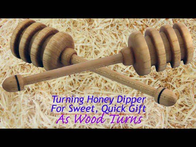 Turning Honey Dipper For Sweet, Quick Gift