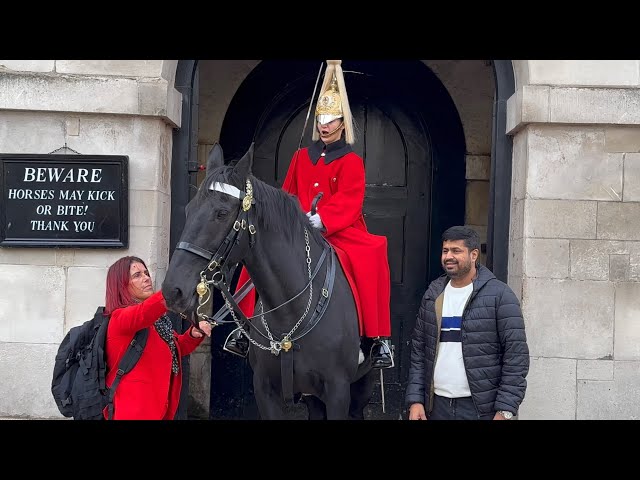 Guard Shouts At A Woman For Holding The Rein She Complains To The Police