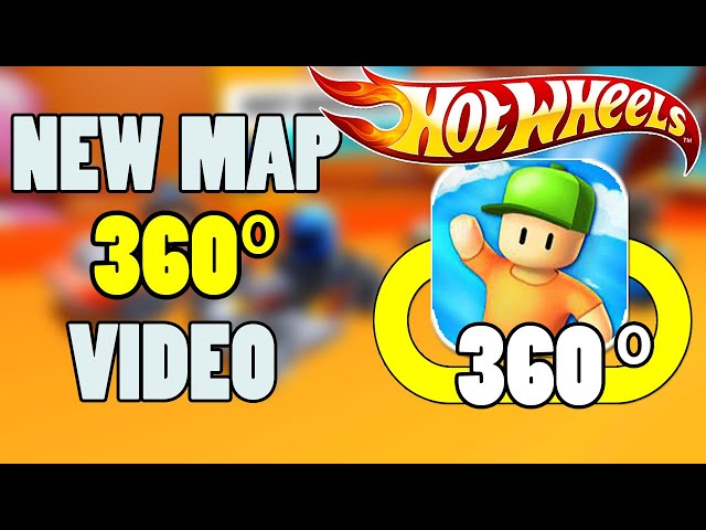 🚕 Hot Wheels Hustle 360° Video | Stumble Guys New Map 360° Gamplay | Stumble Guys 360 Video