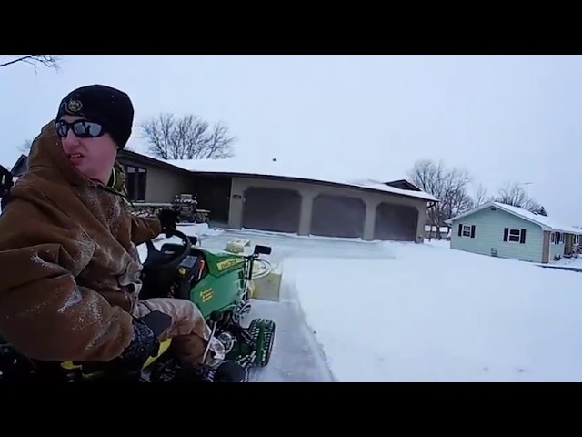 John Deere 1025R Post Storm Clean Up