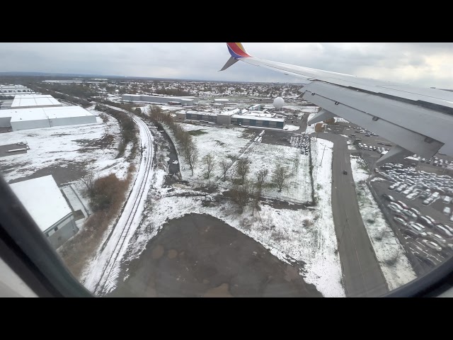 Landing Scene Buffalo Niagara International Airport | South West Airline | 4K