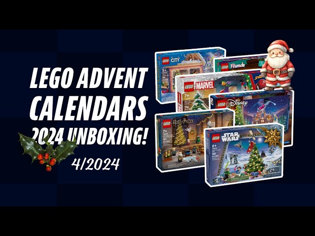 LEGO ADVENT CALENDARS: HARRY POTTER, CITY, FRIENDS, DISNEY, STAR WARS, MARVEL UNBOXING  4/2024