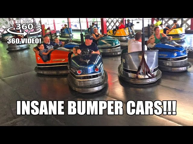 INSANE Bumper Cars! 360 Degree POV Knoebels Amusement Park Pennsylvania - Filmed w/ Giroptic 360