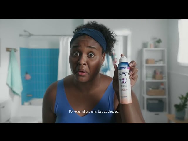 Experience All-Day Freshness with Secret Whole Body Deodorant - TV Commercial #tvcommercials #secret