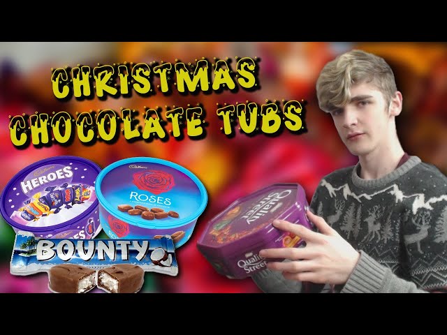 Christmas Chocolate Tubs | Roses, Quality Street, Celebrations & Heroes - PKMX