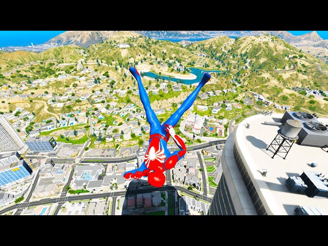 GTA 5 Epic Water Ragdolls Spiderman Vs Minions, Hulk,  #gta #gtav