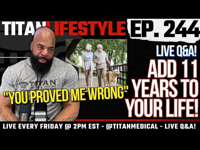 Titan Lifestyle - Walking to add 11 years to your life! | Live Fitness and Health Q&A