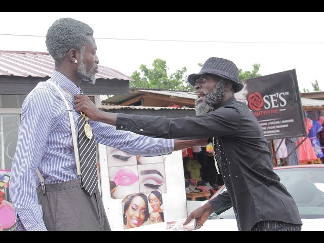 Berma Bediide see wat nkans lilwin  in shooting he is challenging him with old man acting in movies