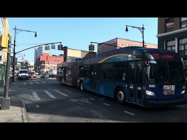 60 FPS 2025: MTA NYC Bus 2017 New Flyer XD60 Xcelsior #6065 On The M125