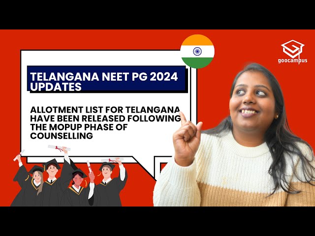 Telangana NEET PG 2024 Updates