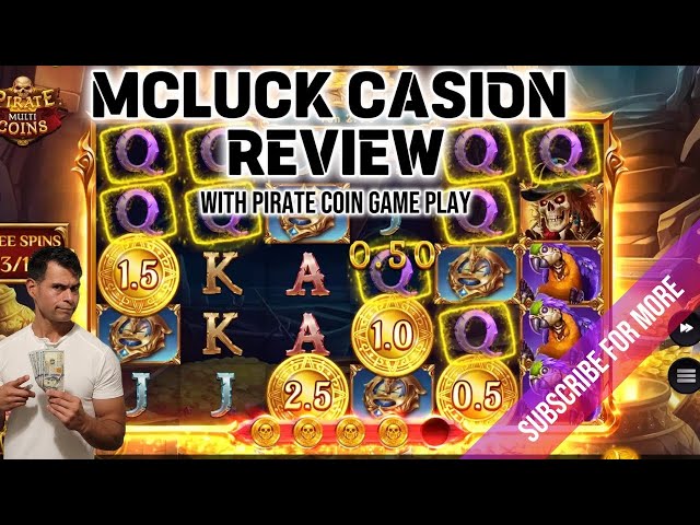 Mcluck Social Casino Review and Pirate Coins Game Play. On-line casino walk through.