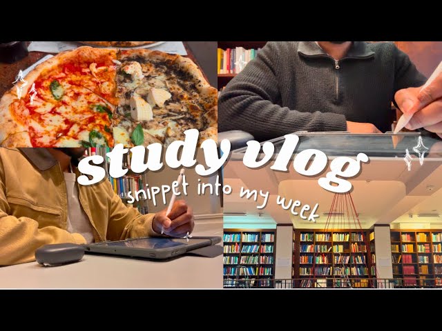 study vlog : a week at med school, eating out, being productive, study with me