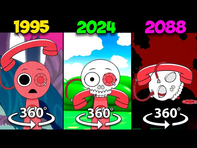 360° VR Incredibox Sprunki 1995 vs 2024 vs 2088