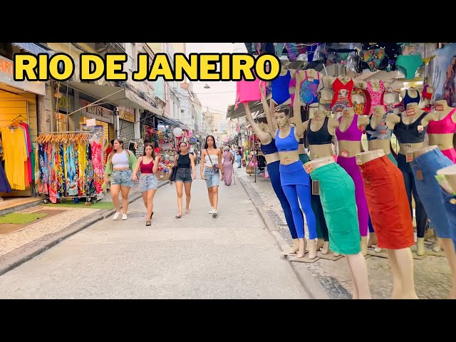 The Largest Open-Air Shopping in Rio de Janeiro | Saara District【4K】2024