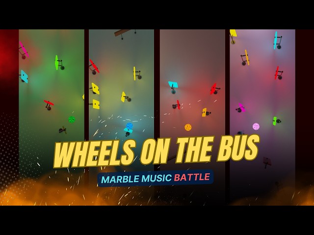 Marble Music Battle - Wheels on the Bus, which version is the best?