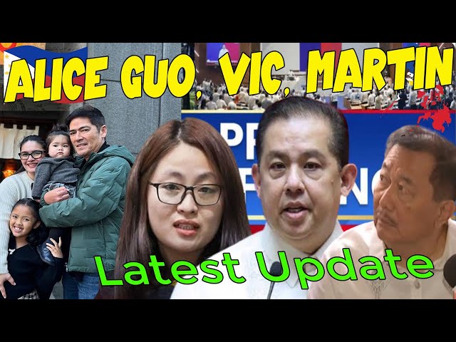 Vic Sotto, Speaker Martin, Alice Guo Latest Update!