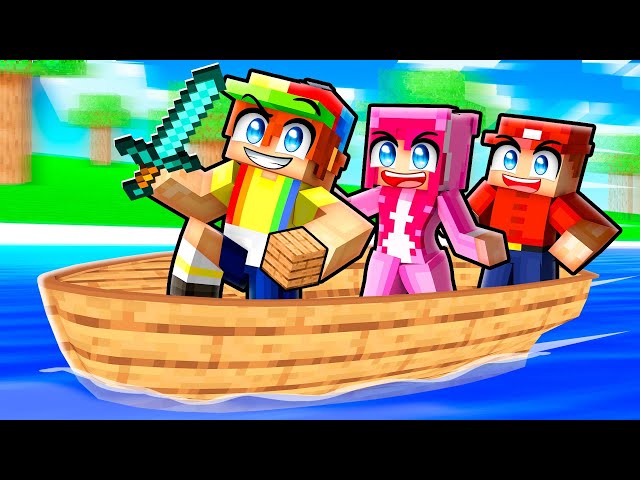 Playing BUILD A BOAT in Minecraft…