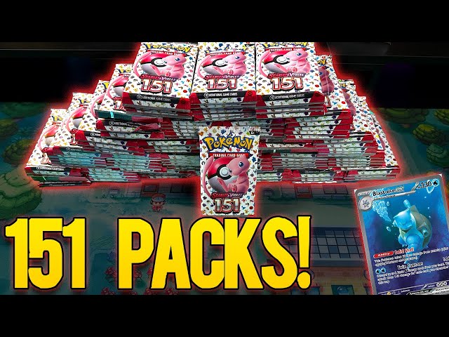 Opening 151 Packs of Pokémon 151!!!