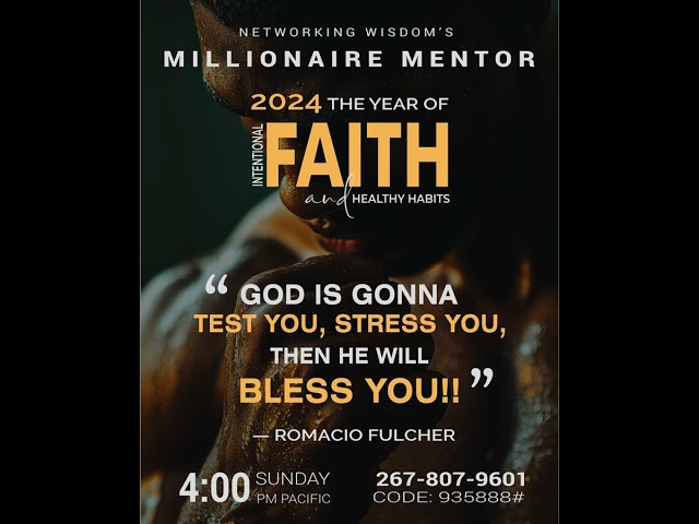 Nov 24 2024 - God Is Going To Stress You, Test You, Then Bless You - Romacio Fulcher