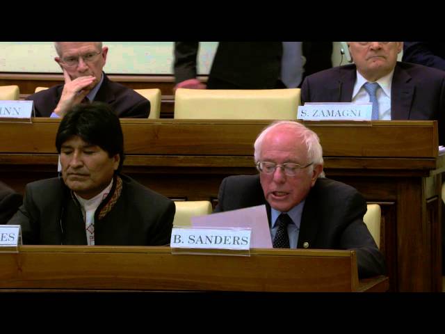 Vatican | Bernie Sanders Prepared Remarks