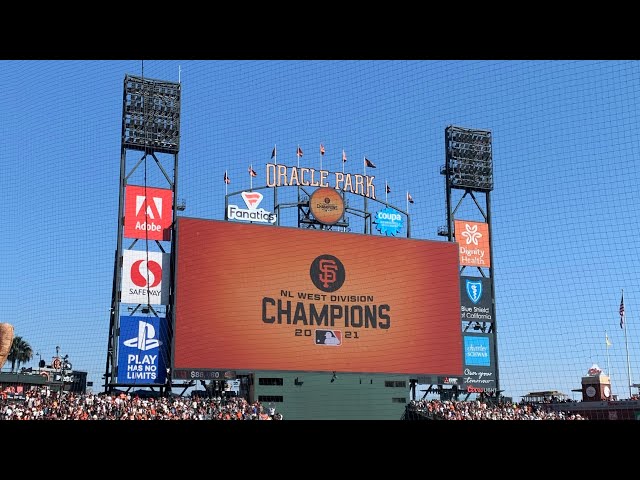 Giants Clinch NL West. Game 162. 107-55 San Francisco Giants all day!!! Postseason here we come. WS