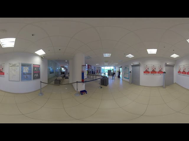 LOTNISKO ŁÓDŹ, KONTROLA BEZPIECZEŃSTWA / AIRPORT LODZ (LCJ) SAFETY CONTROL, 4K, 360° MOVIE