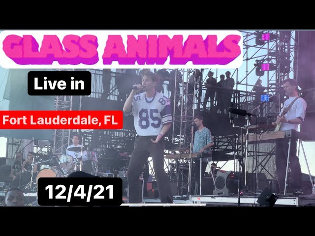 GLASS ANIMALS Audacy Beach Festival 2021 Live In Fort Lauderdale, FL 12/4/21 Concert 4K HDR Video