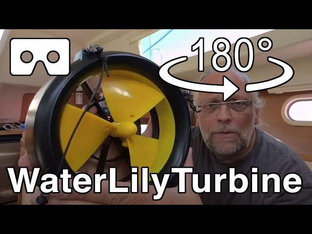 180vr - WaterLily portable turbine for the boat - unbox