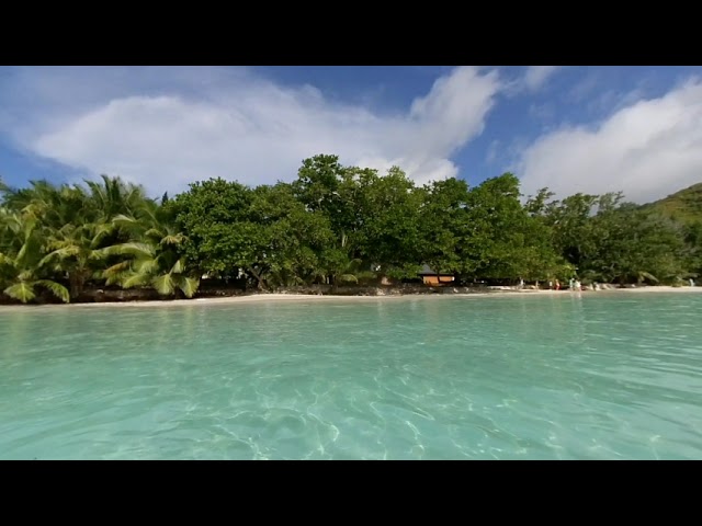 Beau Vallon. View from sea