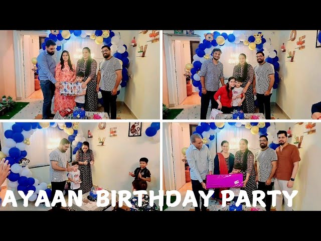 Ayaan 4th birthday celebration |Surprise for Ayaan ||birthday party ||birthday vlog |#vlog #vlogger