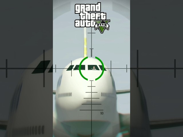 SHOOT A SNIPER SHOT ON PLANE PILOT GTA EVOLUTION #gta #gta5 #gtasanandeas #gtav #gta6 #games #shorts