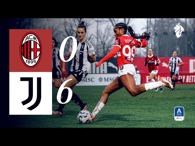 Rossonere home defeat | AC Milan 0-6 Juventus | Women's Serie A Highlights