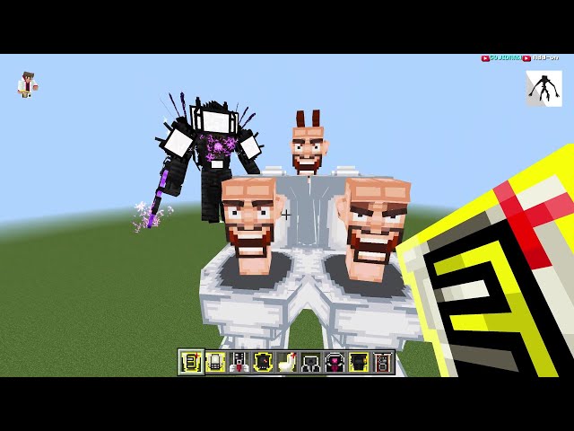 SKIBIDI MAN vs SKIBIDI TOILET vs ASTRO MAN - SKIBIDI TOILET MULTIVERSE V8 FULL | MINECRAFT PE BATTLE