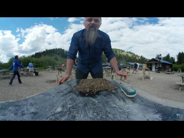 4K VR 360 - Mining for Montana Sapphires in the mountains.