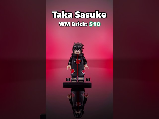 My RAREST Sasuke Uchiha Minifigs | HUGE Susanoo | Custom Lego #shorts