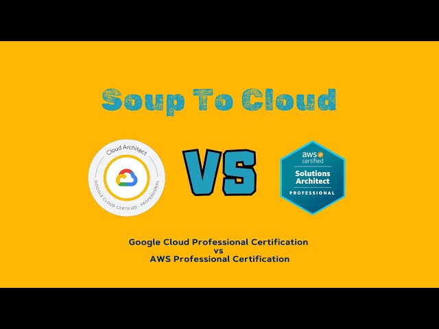 Certifications Wars, AWS vs GCP Professional Certification.