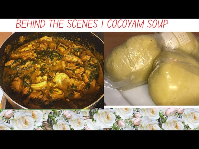 BEHIND THE SCENES | COOK COCOYAM SOUP WITH ME #livestream #souprecipe