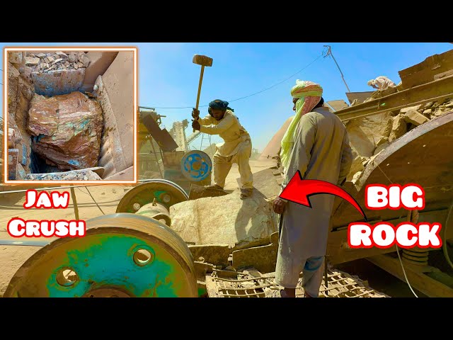 👻GAINT ROCKS 🪨 CRUSHING | HOW TO CRUSHING SAND STONE #viral #creative #skills