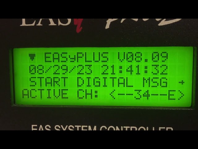 First Alert on the Trilithic EASyPLUS (DMO, EAS #8)