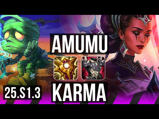 AMUMU & Ezreal vs KARMA & Corki (SUP) | 3/3/14 | KR Master | 25.S1.3