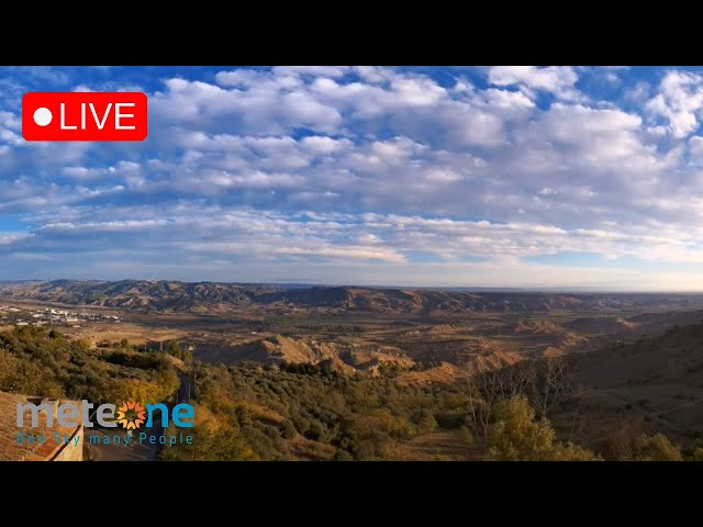 🔴 Live Webcam Pisticci (Matera) in direzione nord-est/sud/est verso Valle del Basento e Taranto